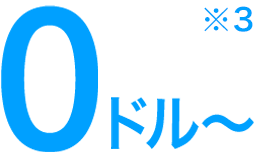 0ドル～※3