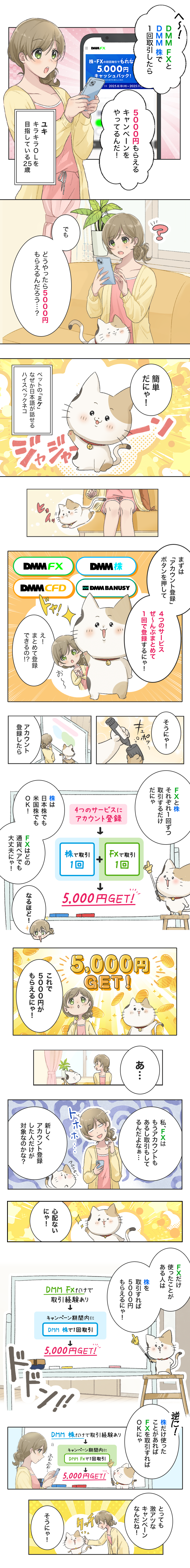 マンガでわかるキャッシュバックキャンペーン1